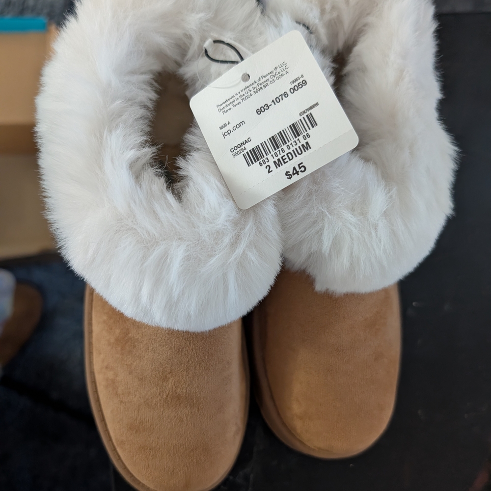 Warm Tan Kids Boots with Plush Lining